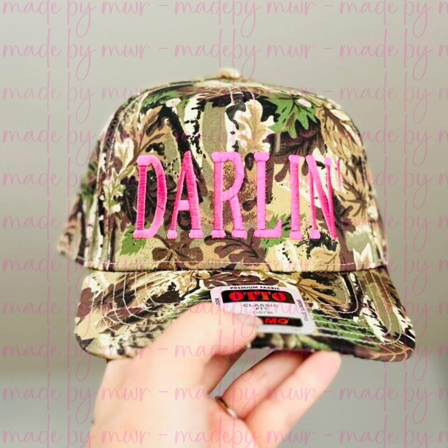 Darlin' Embroidered Camo Hat