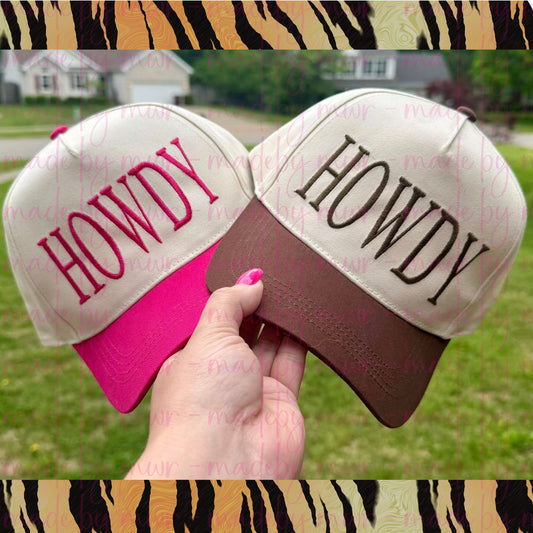 Howdy Embroidered Hat