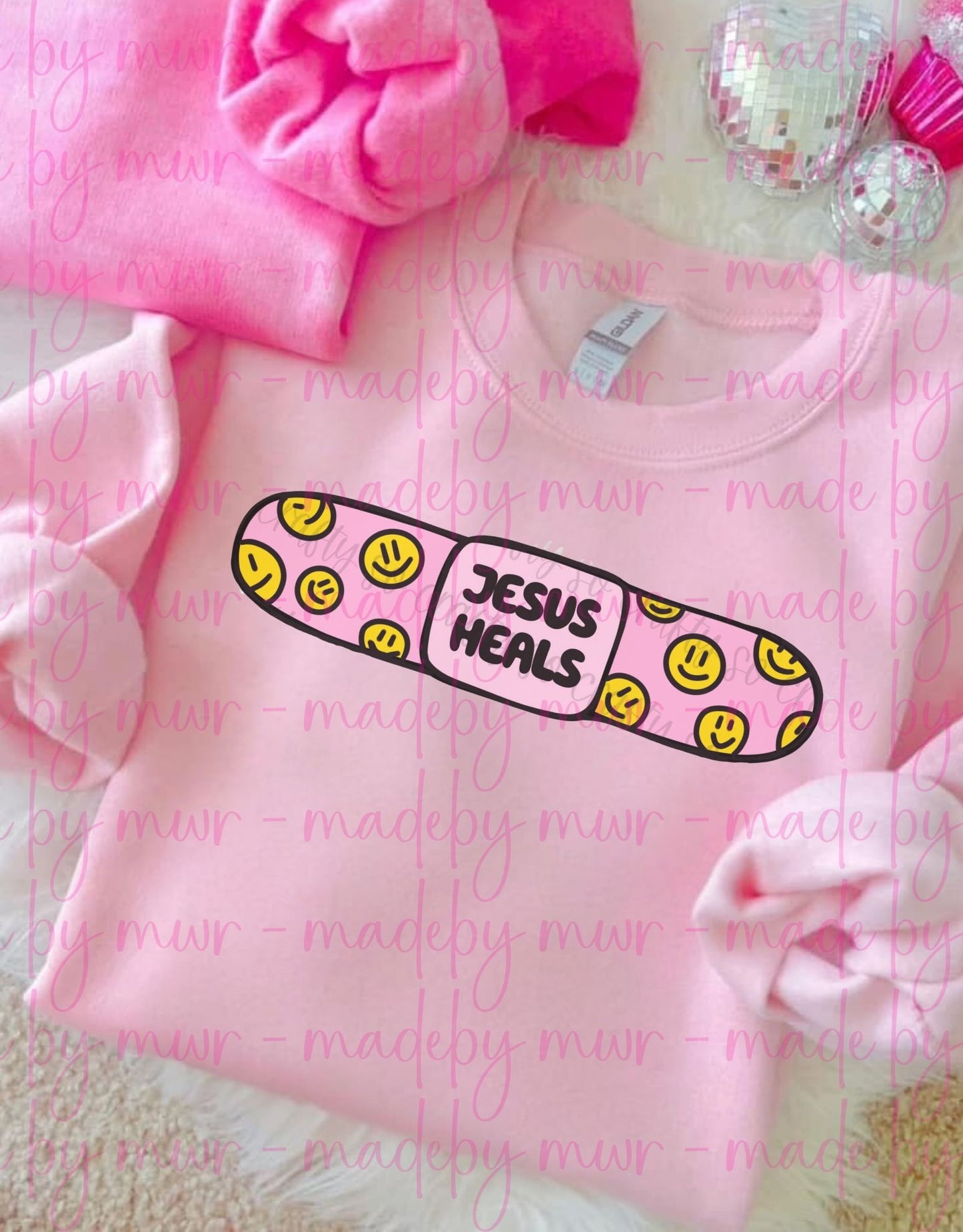 Jesus Heals Bandaid Sweatshirt