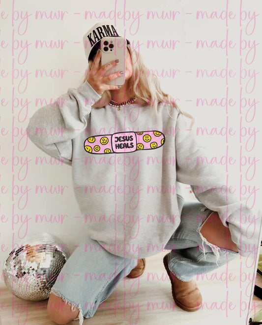 Jesus Heals Bandaid Sweatshirt