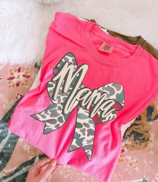 Camo Mama Bow CC Tee