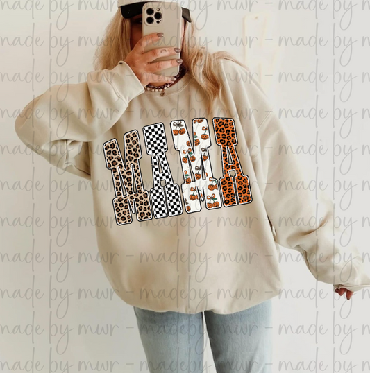 Mama Fall Varsity Sweatshirt