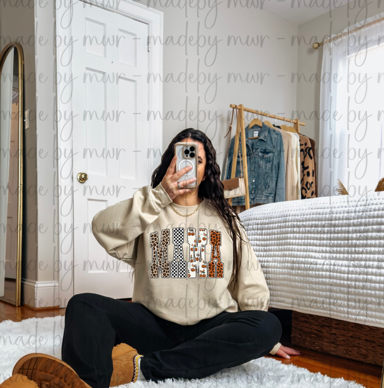 Mama Fall Varsity Sweatshirt
