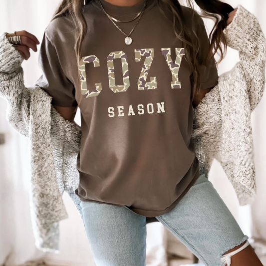 Cozy Season Camo Tshirt