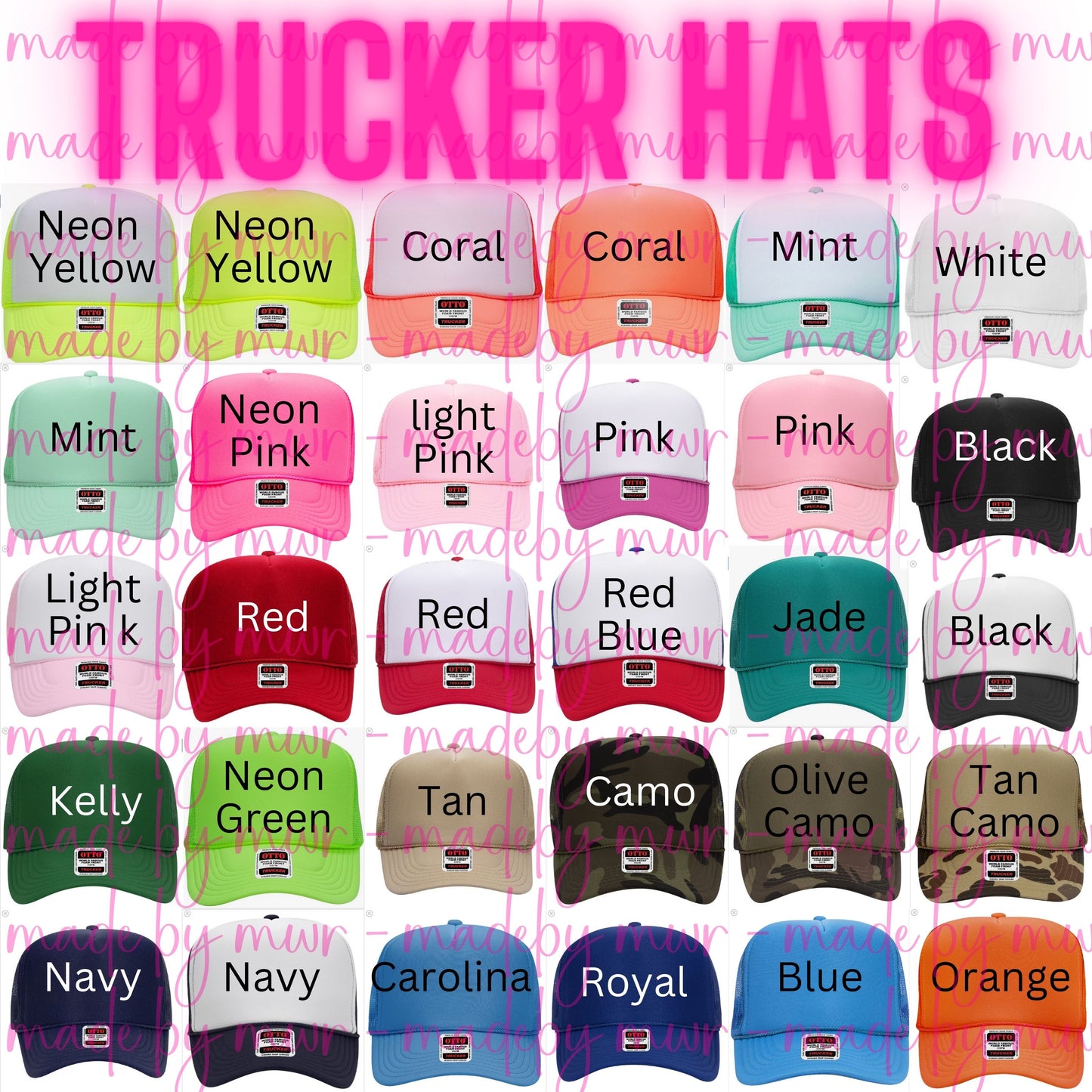 Mama Flame Checkered Trucker Hat