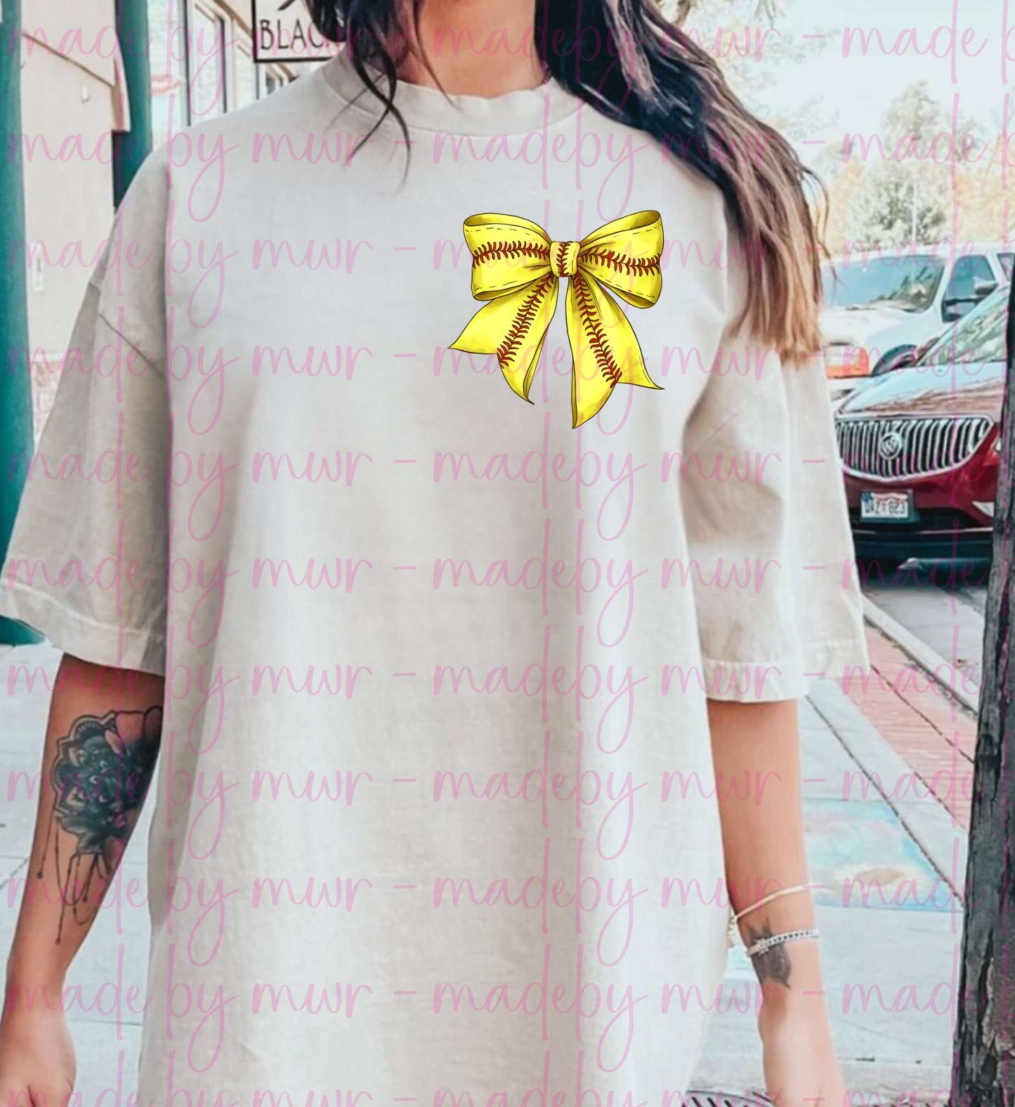 Softball/Baseball Bow Tee