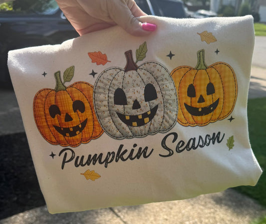 Pumpkin Season Tshirt - Black Font