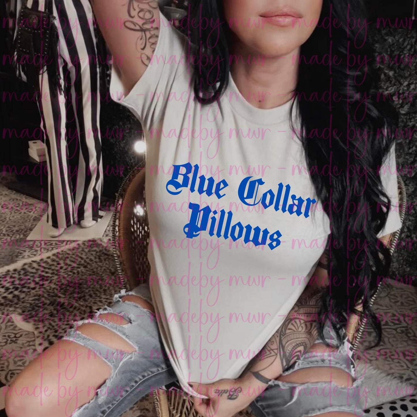 Blue Collar Pillows Tee