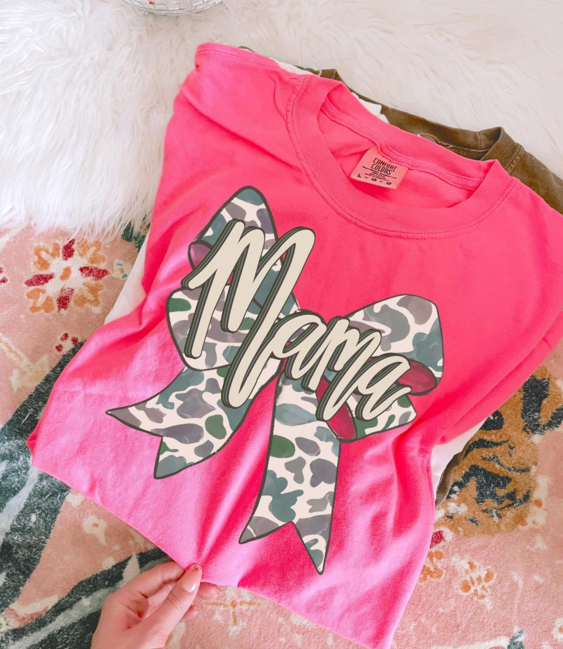 Camo Mama Bow CC Tee