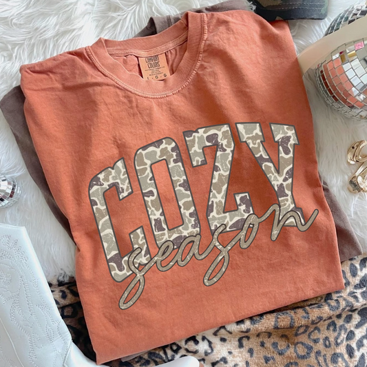 Cozy Season Camo Tshirt