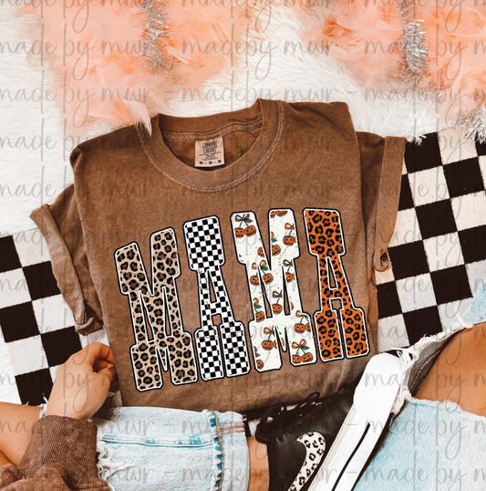 Mama Fall Varsity Tshirt